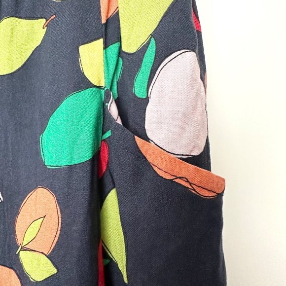 Little Party Dress Womens 16 Black Xane Alfresco Wide Leg Pant Fruit Novelty New - Picture 4 of 13